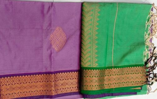 PL Polyester Big Butta Softee saree Jacquard