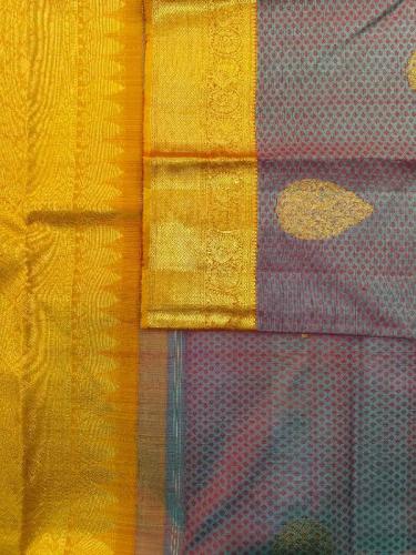 ARNI SILK HALF FINE ZARI SAREE WITH BLOUSE