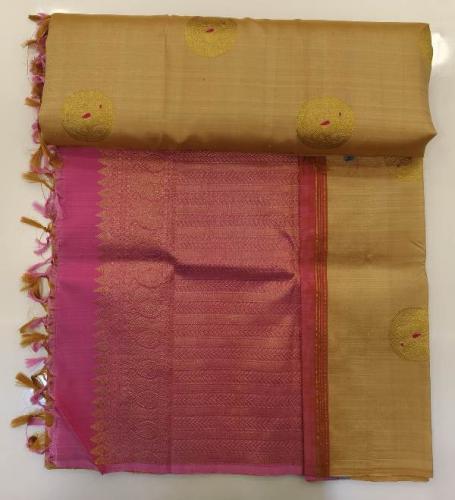 ARNI SILK HALF FINE ZARI SAREE WITH BLOUSE