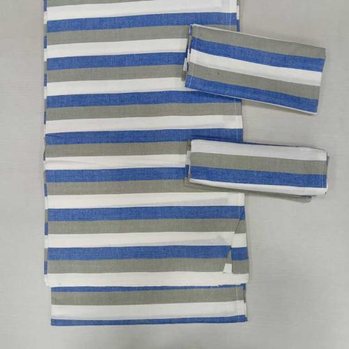 BEDSHEET STRIPE 90X108 2 PILLOW COVER