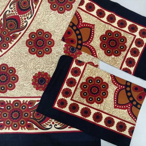 BEDSHEET JAIPUR PRINTED 60X90 2 PILLOW COVER