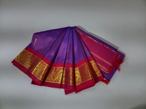 THIRUBHUVANAM HF ZARI SILK SAREE 550 MTS
