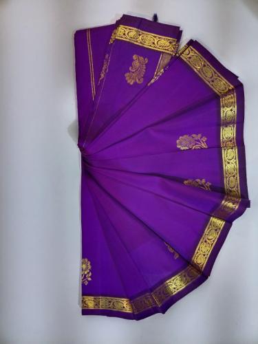 THIRUBHUVANAM HF ZARI SILK SAREE 550 MTS