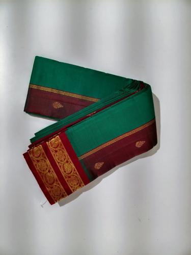 THIRUBHUVANAM HF ZARI SILK SAREE 550 MTS