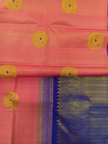 ARNI SILK HALF FINE ZARI SAREE WITH BLOUSE