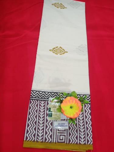 Pedalloom Block Printed Cotton Sarees