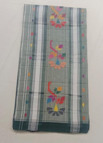 SAREES TIRUNELVELI RAYONxCOTTON Mix CHEDI BUTTA 550 cms SLNC