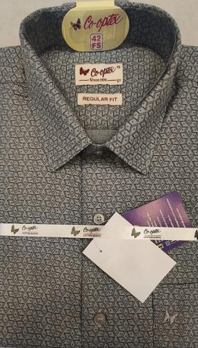 Polyester Cotton Plain Printed Slim Fit Shirts 40s CPx40s CP60 Cotton40 Polyester 42FS