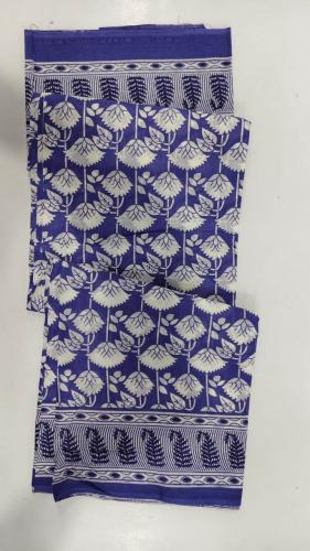 60s PRINTED COTTON SAREE