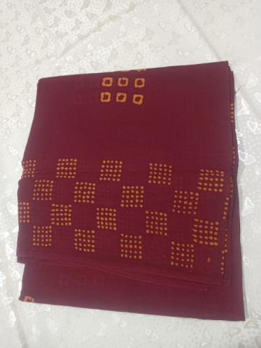 PL COTTON SAREES WITH WAX DOT PRINT DESIGNS
