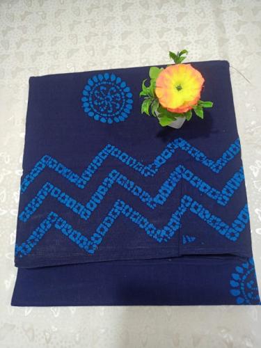 PL COTTON SAREES WITH WAX DOT PRINT DESIGNS