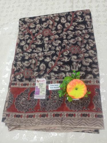 KALAMKARI PRINTED COTTON SAREE