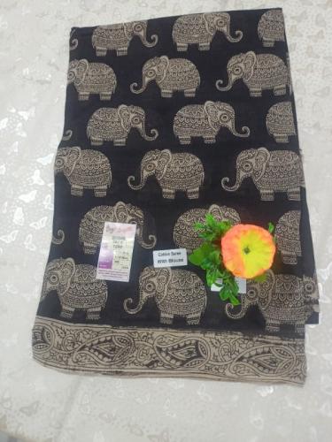 KALAMKARI PRINTED COTTON SAREE