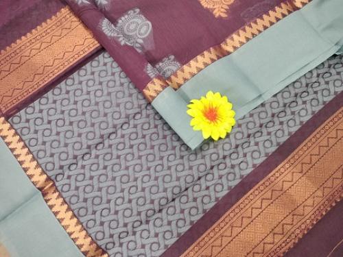 PL Saree Cotton Korvai Border