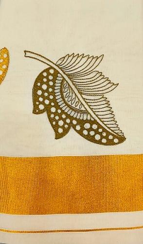 PL KERALA EMBROIDERY SAREE