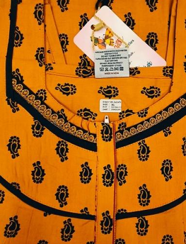 40S X 40S PL PRINTED COTTON NIGHTIES XL SIZE