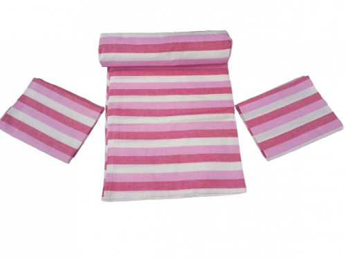 BEDSHEET STRIPE 90X108 2 PILLOW COVER