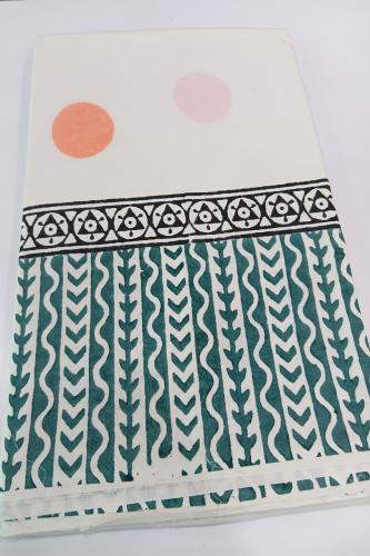 Pedalloom Block Printed Cotton Sarees