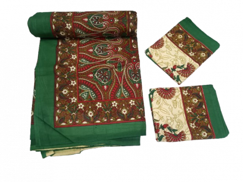BEDSHEET JAIPUR PRINTED 90X108 2 PILLOW COVER