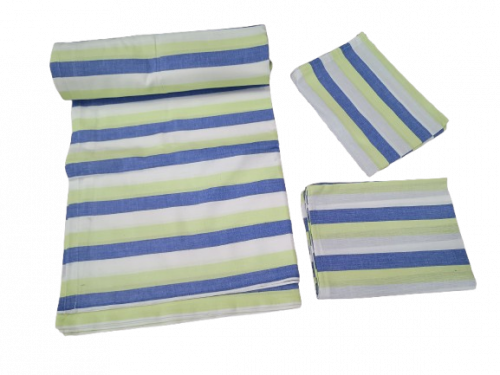 BEDSHEET STRIPE 90X108 2 PILLOW COVER