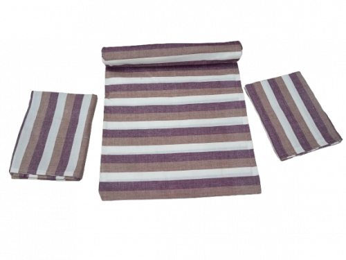 BEDSHEET STRIPE 60X90 2 PILLOW COVER