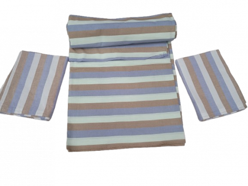 BEDSHEET STRIPE 60X90 2 PILLOW COVER