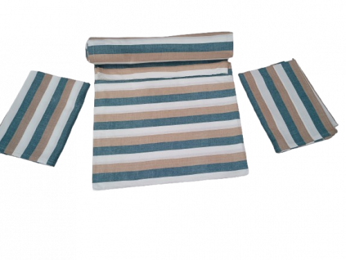 BEDSHEET STRIPE 60X90 2 PILLOW COVER