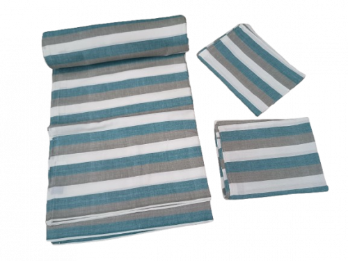 BEDSHEET STRIPE 90X108 2 PILLOW COVER