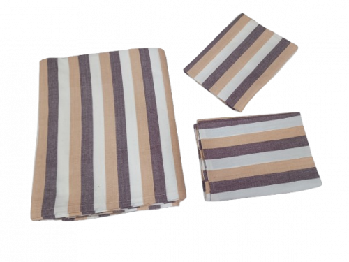 BEDSHEET STRIPE 90X108 2 PILLOW COVER