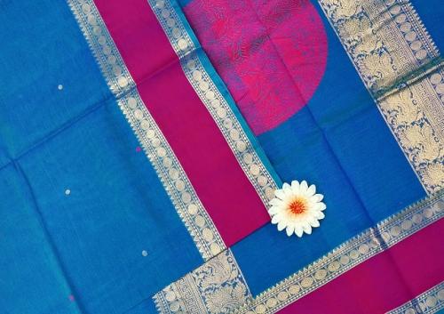 PMK 1000 BUTTA SILK COT SAREES