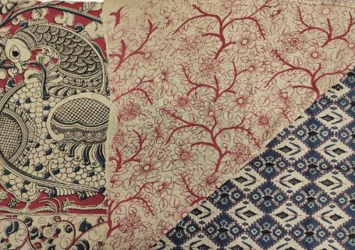 KALAMKARI PRINTED COTTON SAREE
