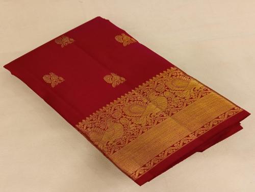 ARNI SILK HALF FINE ZARI SAREE WITH BLOUSE