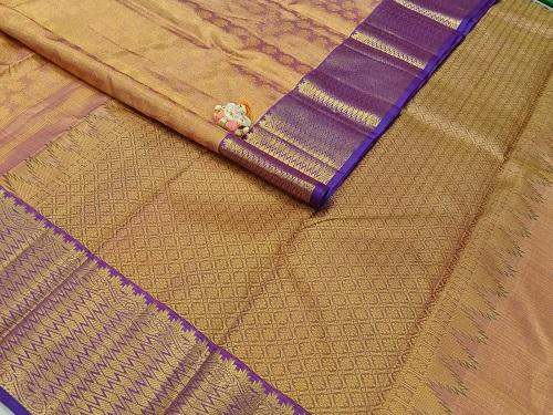 ARNI SILK HALF FINE ZARI SAREE WITH BLOUSE