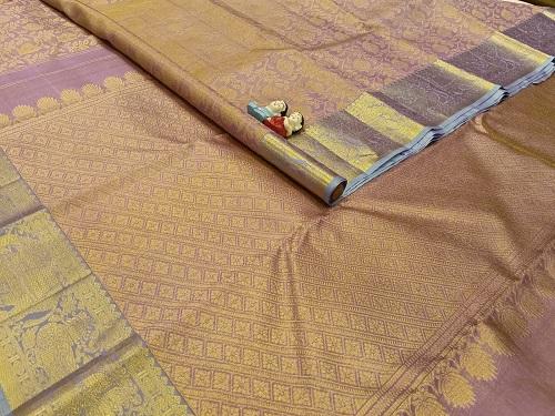 ARNI SILK HALF FINE ZARI SAREE WITH BLOUSE