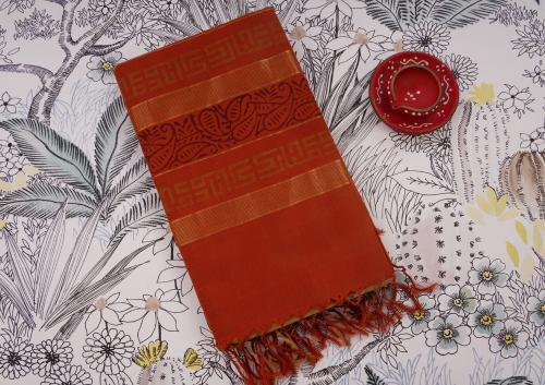 Manamedu Block Printed Sarees With Blouse