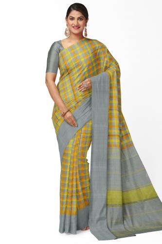 Rasipuram Silk Saree with Temple Border