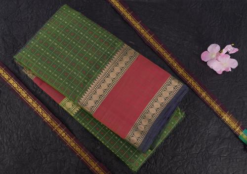 PMK 1000 BUTTA SILK COT. SAREES