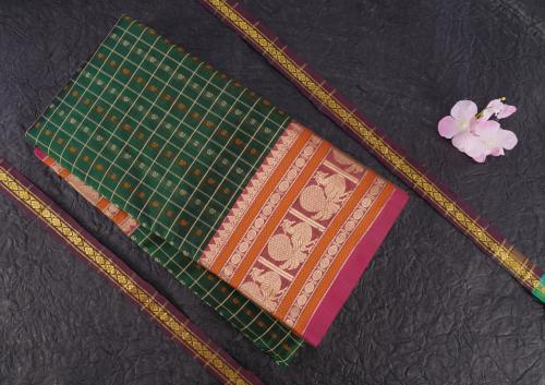 PMK 1000 BUTTA SILK COT. SAREES