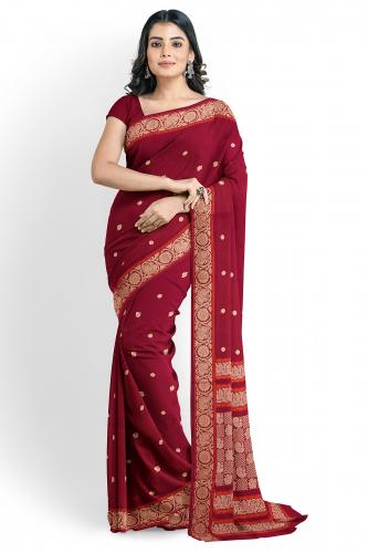 80S X 80S PMK COT.SAREES WITH BLOUSE
