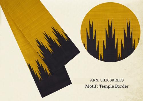 Sarees Arni Temple Border A