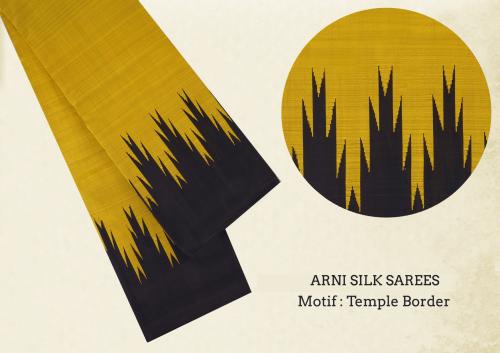 Sarees Arni Temple Border A