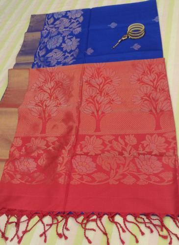 SOFT SILK SAREE WITH BLOUSE