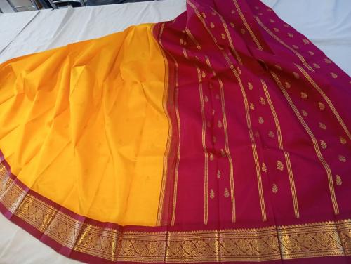 THIRUBHUVANAM HF ZARI SILK SAREE 5.50 MTS