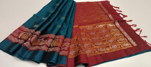 SOFT SILK SAREE WITH BLOUSE