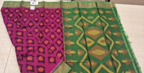 COTTON X KORA SILK TIE & DYE SAREES CHINNLAPATTI