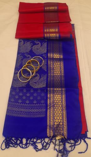 SOFT SILK SAREE WITH BLOUSE