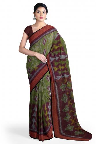 POWERLOOM LINEN SALEM SAREE WITH BLOUSE