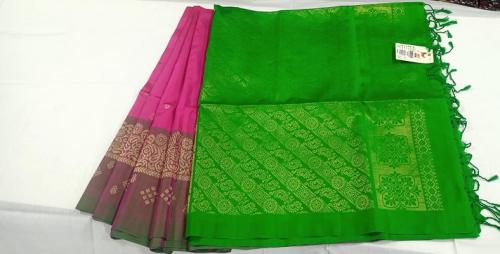 SOFT SILK SAREE WITH BLOUSE