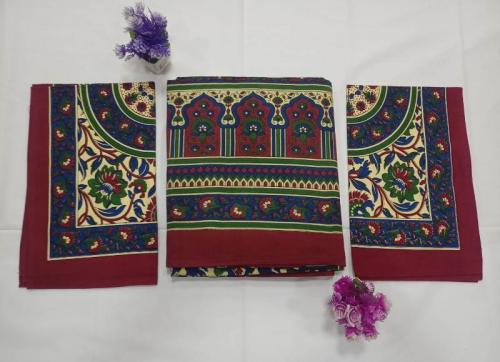 BEDSHEET JAIPUR PRINTED 90X108 2 PILLOW COVER