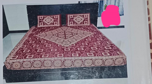 BEDSHEET BARMER PRINTED 90X108 2 PILLOW COVER